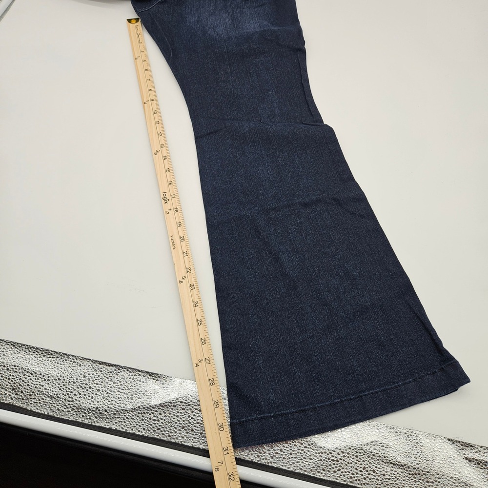 Sofia Jeans Sofia Vergara Melisa High Rise Flare Dark Wash Denim 14 Short NEW - Picture 8 of 11